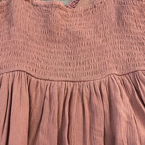 Aeropostale Womens Crocheted Lace V-Neck Fit & Flare Mini Dress Size Medium Rose - Picture 4 of 10